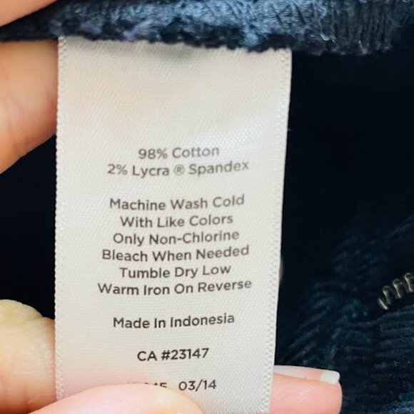 Talbots Pant Trouser Black Curvy Corduroy Boot Cut Flare Winter Classic Sweater - Picture 10 of 11